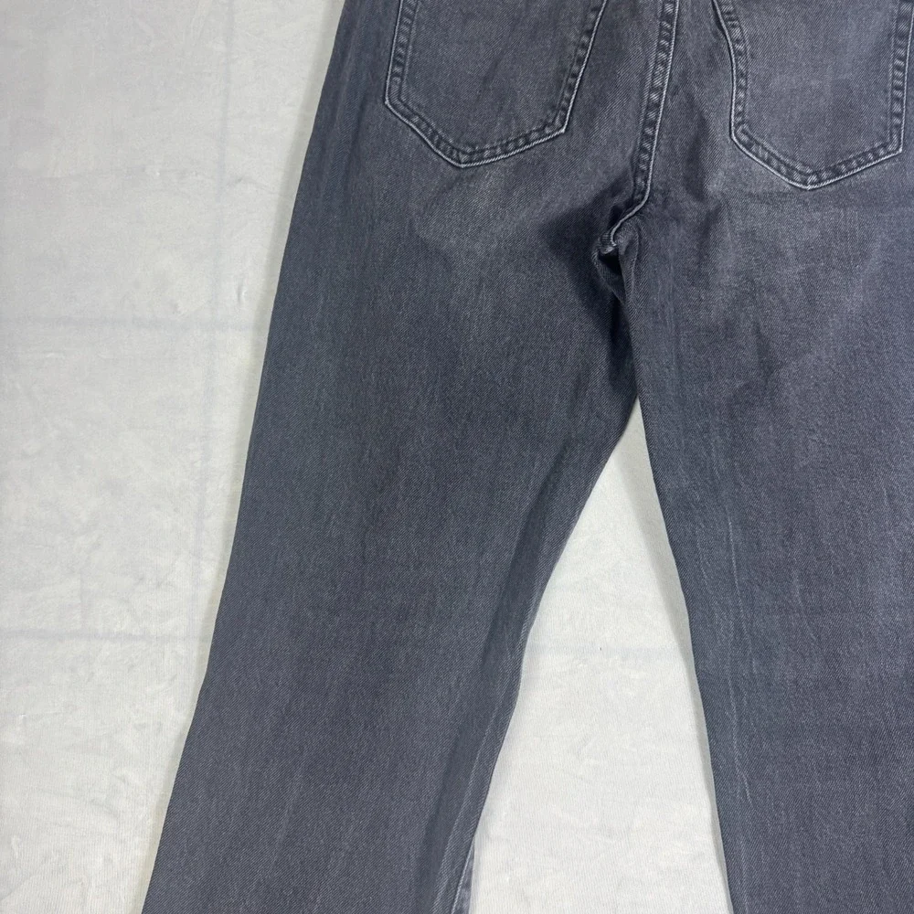 Aeropostale Womens Ankle Jeans Dark Gray Denim Mid-Rise Straight Leg‎ 6 Regular